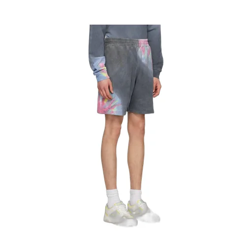 Logo Printed Tie Dyed Bermuda Shorts