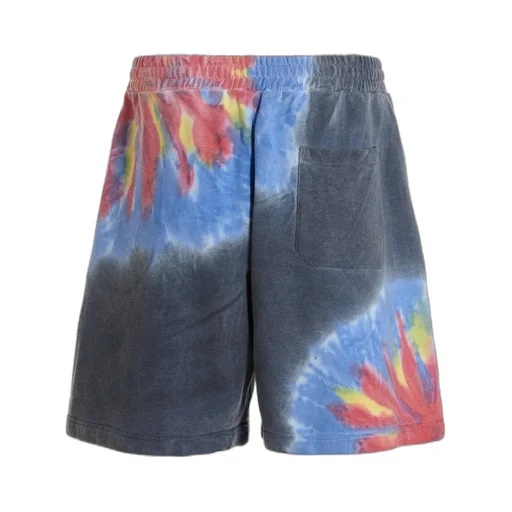 Logo Printed Tie Dyed Bermuda Shorts