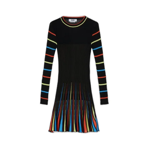 Round Neck Long-Sleeved Dress