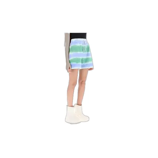 Striped Tie-Dye Jersey Shorts