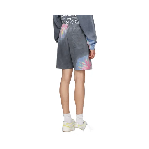 Logo Printed Tie Dyed Bermuda Shorts