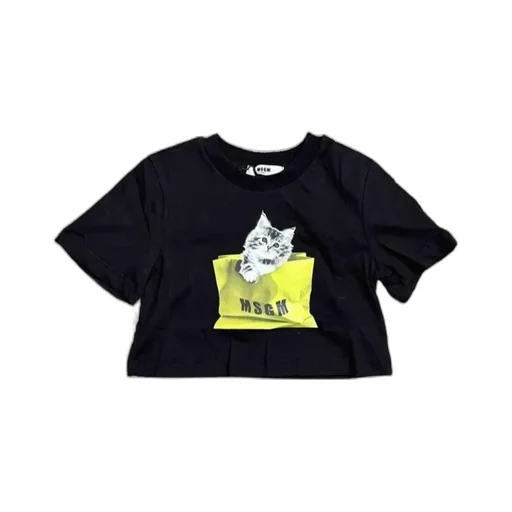 Cat Logo Printed T-Shirt