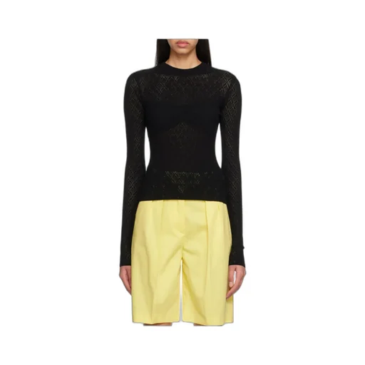 T-Shirt With Round Neck And Long Sleeves