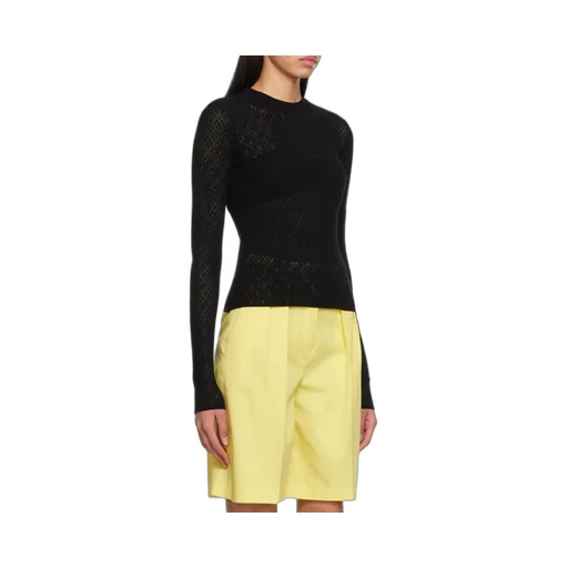 T-Shirt With Round Neck And Long Sleeves