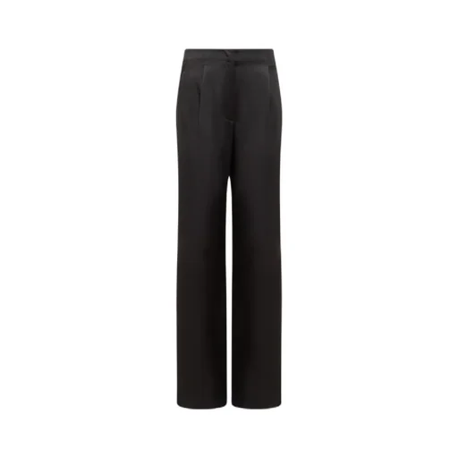 High-Waist Long Length Satin Pants