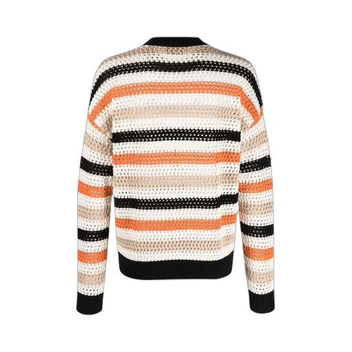 Horizontal-Stripe Crew-Neck Sweater