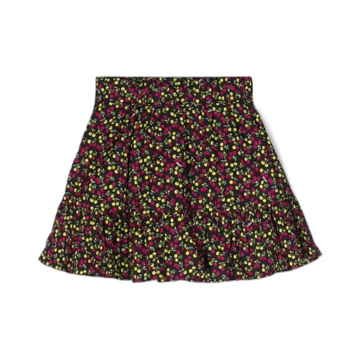 Flower Printed Umbrella Skirt