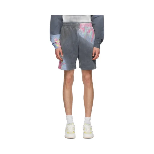 Logo Printed Tie Dyed Bermuda Shorts