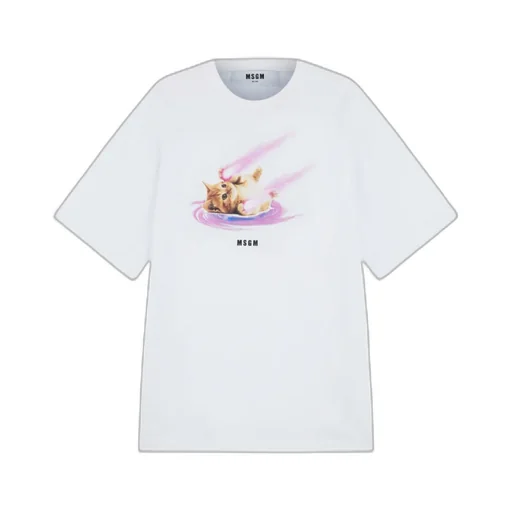 Space Cat Designs Cotton T-Shirt