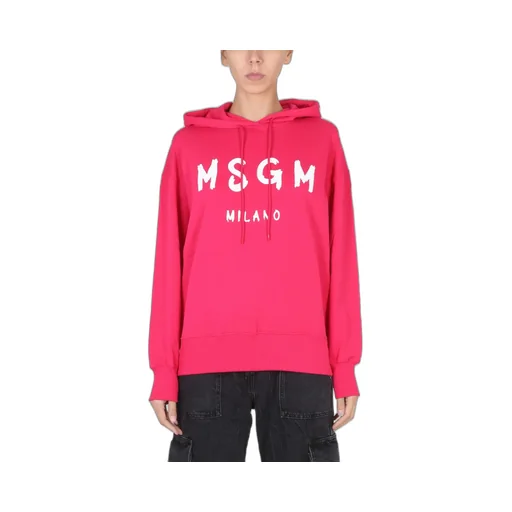 Logo-Print Long-Sleeve Hoodie
