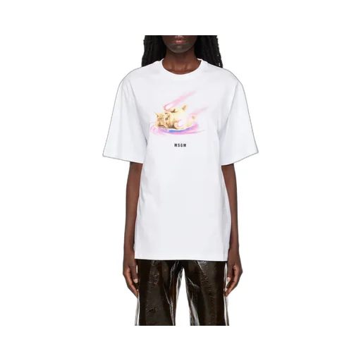 Space Cat Designs Cotton T-Shirt