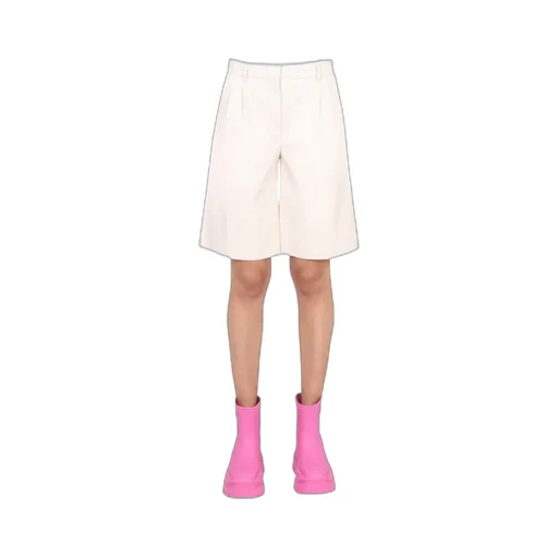 Faux Leather Bermuda Shorts