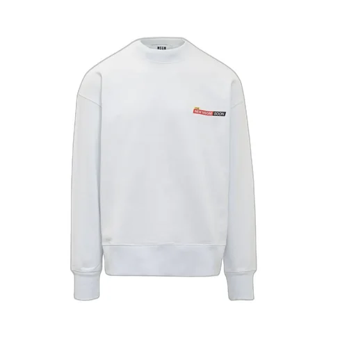 Live News Printed Crewneck Sweatshirt