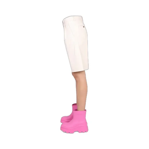 Faux Leather Bermuda Shorts