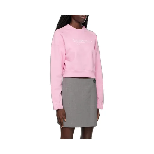 Logo-Printed Cropped Sweatshirt