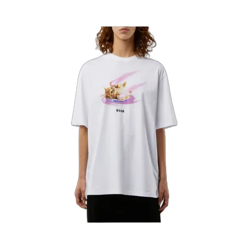 Space Cat Designs Cotton T-Shirt