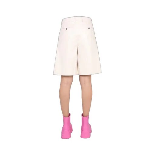 Faux Leather Bermuda Shorts