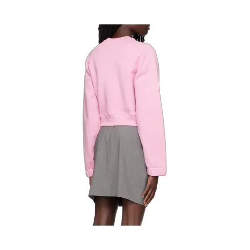 Logo-Printed Cropped Sweatshirt