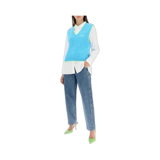 Embroidered-Logo Knit Vest