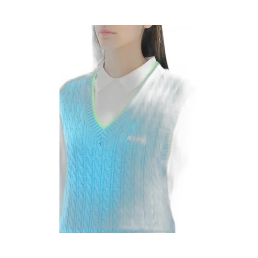 Embroidered-Logo Knit Vest
