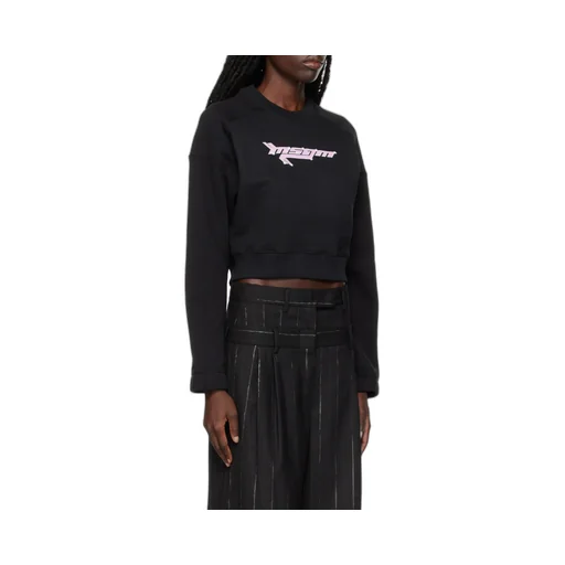 Logo-Printed Cropped Sweatshirt