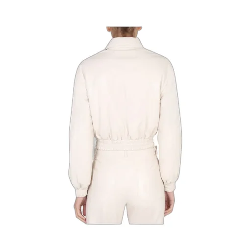 Cropped Zipped Bomber Jacket