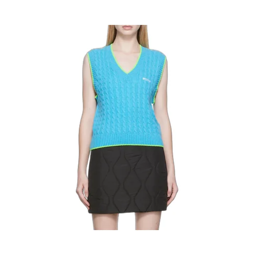 Embroidered-Logo Knit Vest