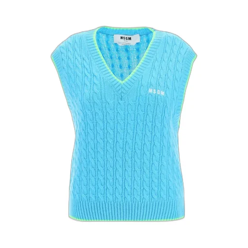 Embroidered-Logo Knit Vest