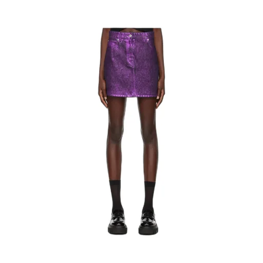Logo Denim Skirt