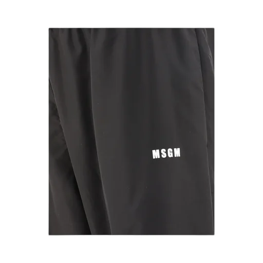 Logo Printed Elastic Waist Pants