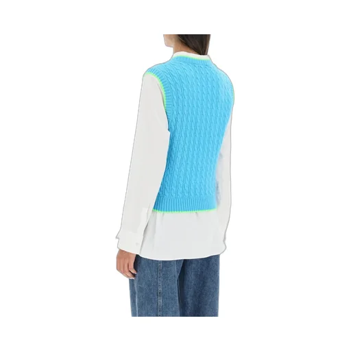Embroidered-Logo Knit Vest