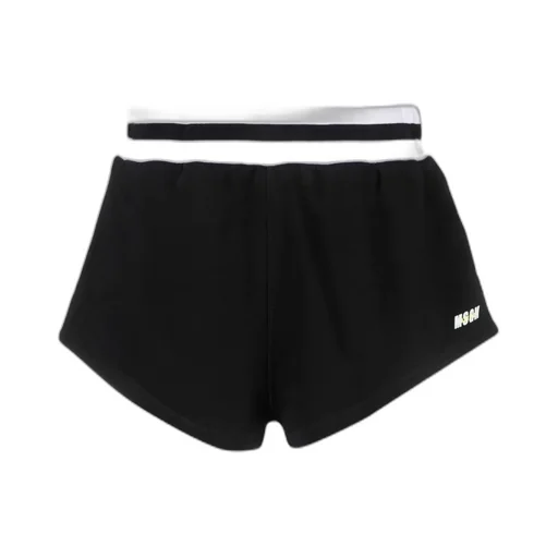 Logo Printed High Waist Track Shorts