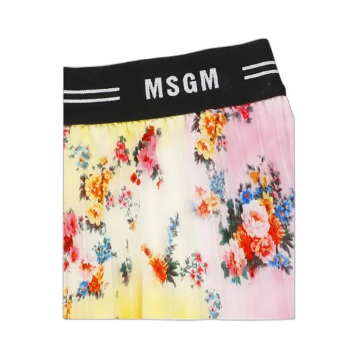Floral-Print Pleated Skirt