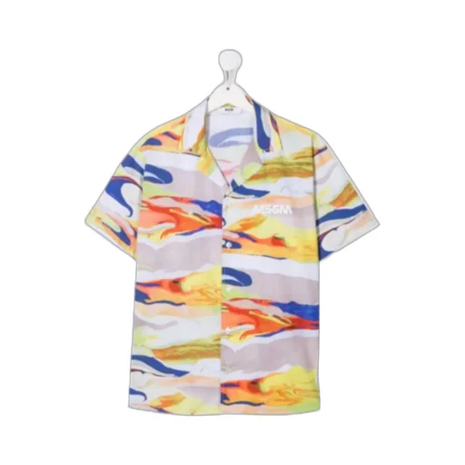 Teen Camouflage-Print Short-Sleeved Shirt