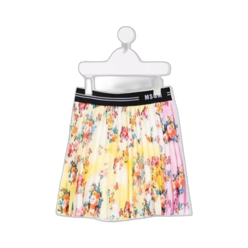 Floral-Print Pleated Skirt