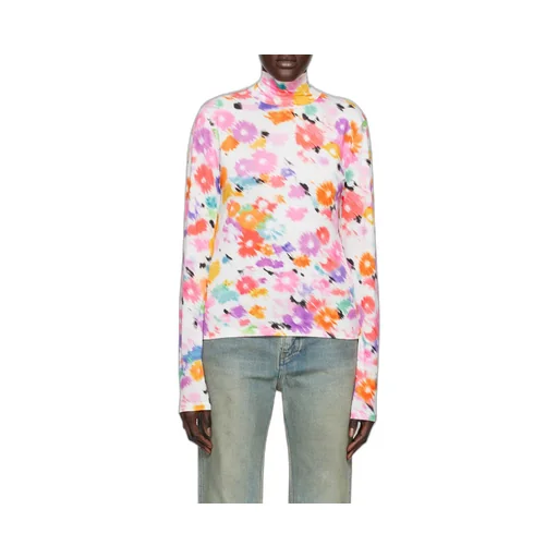 Floral Print Long-Sleeve Jersey