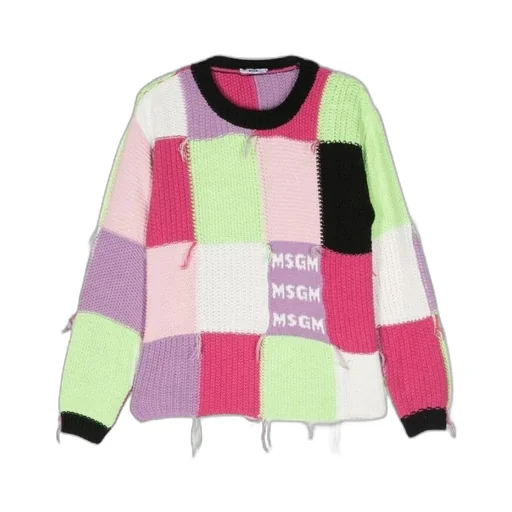 Distressed Patchwork Jumper