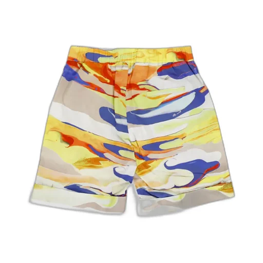 Color-Block Camouflage Shorts