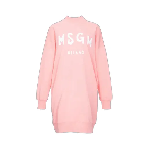 Logo Details Sweater-Style Dress