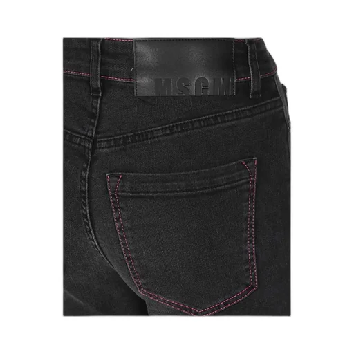 Tonal-Stitch Skinny Jeans
