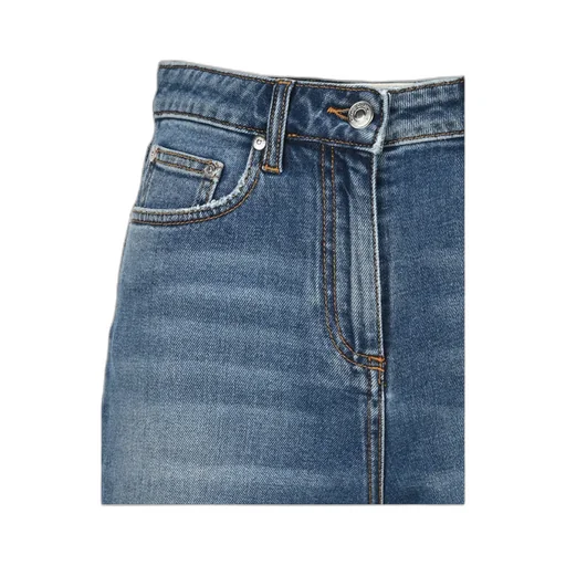 Logo Denim Shorts