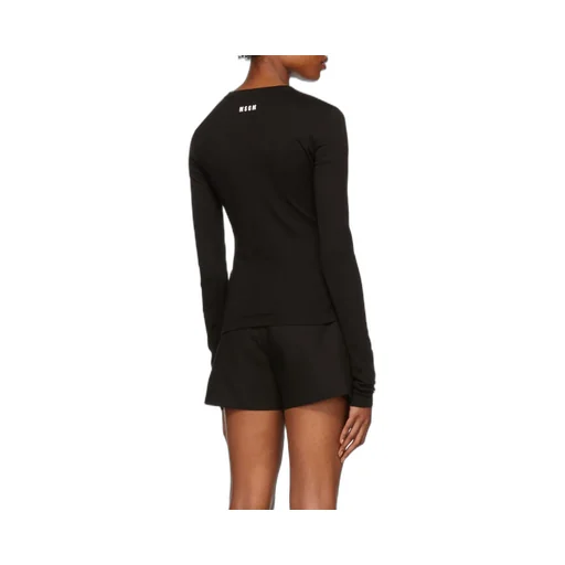 Rope Hollowed-Out Long-Sleeved T-Shirt