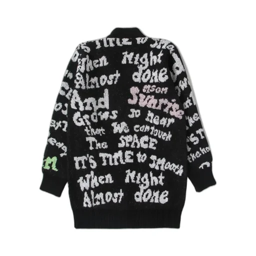 Logo Intarsia-Knit Cardigan