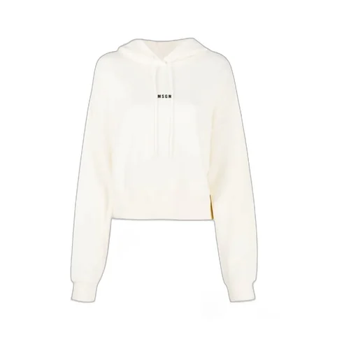 Cropped Logo-Print Hoodie