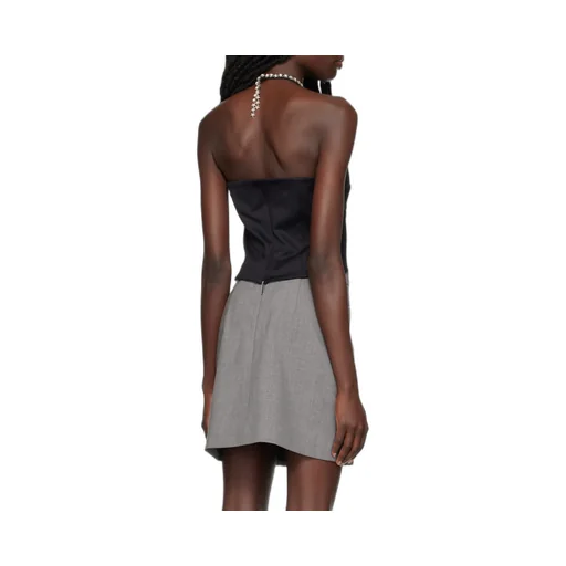 Crystal-Embellished Halterneck Top