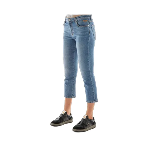 Logo Embroidered Jeans