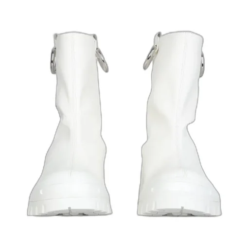Logo Embossed Slip-On Ankle Boots