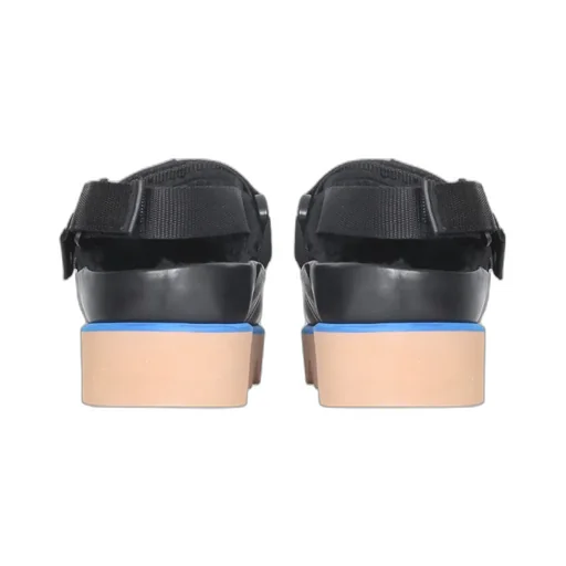 Logo Embossed Open Back Sandals