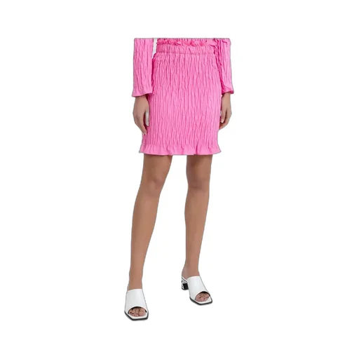Shirred-Effect Mini Skirt
