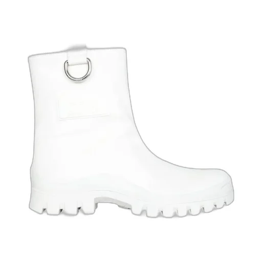 Logo Embossed Slip-On Ankle Boots